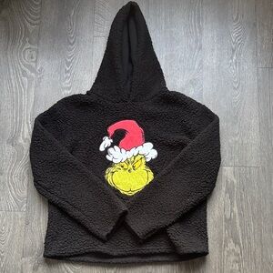 Women’s Cozy Black The Grinch Dr. Seuss  Christmas Hoodie